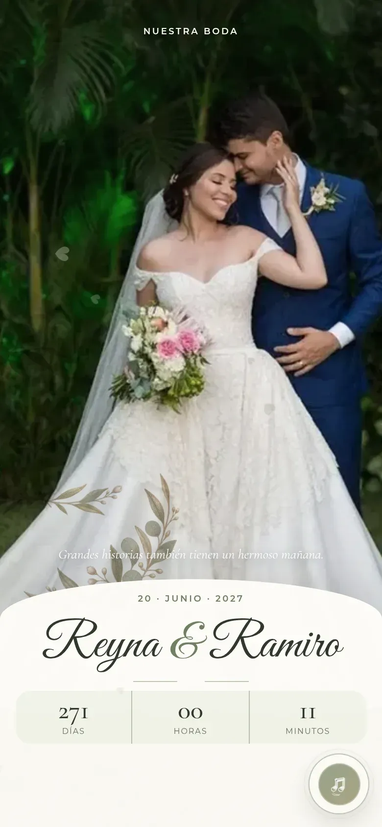 Boda elegante y calida