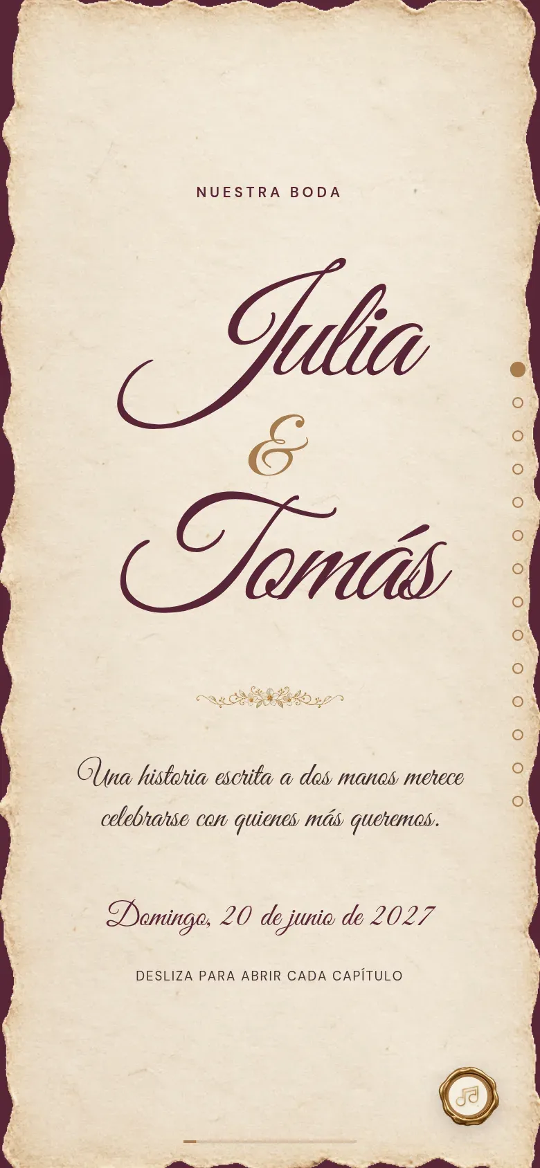 Carta de Vino